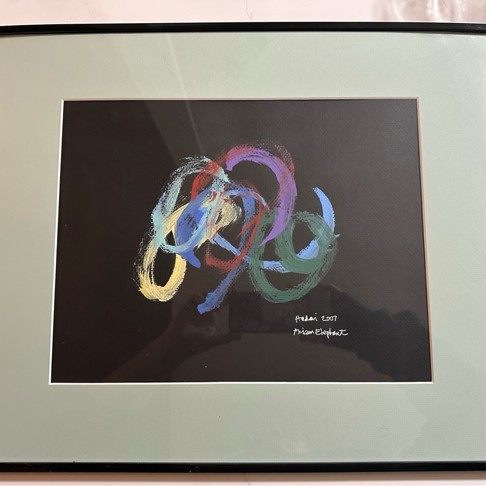 Hadari the African Elephant Abstract Multicolor Original Painting